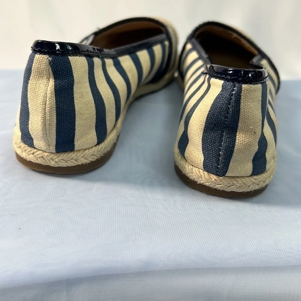 NWOT BCBGeneration Espadrilles striped canvas flats size 6
